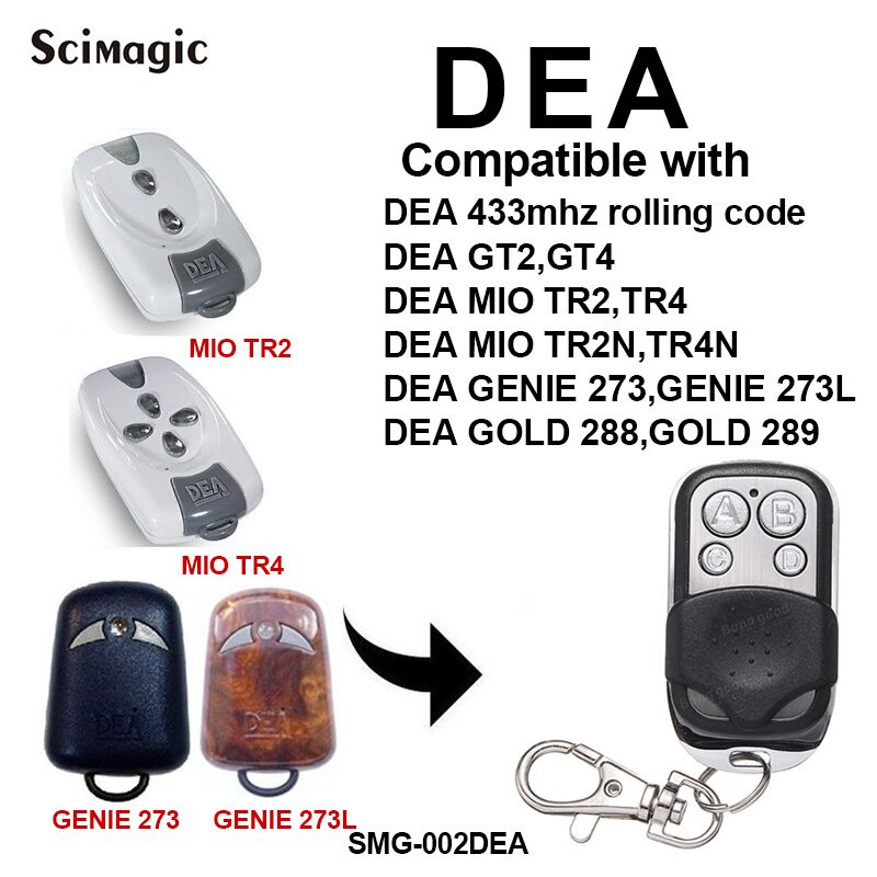 DEA Télécommande compatible MIO TR2, MIO TR4 à code tournant 433,92 MHz. :  : High-Tech