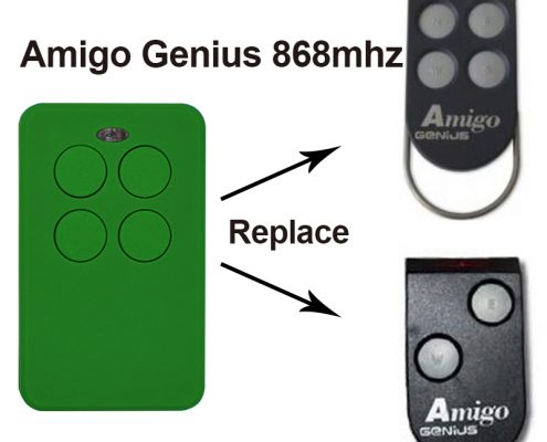 Replace GENIUS AMIGO 868 MHZ Transmitter Fob for Automated Gates 4
