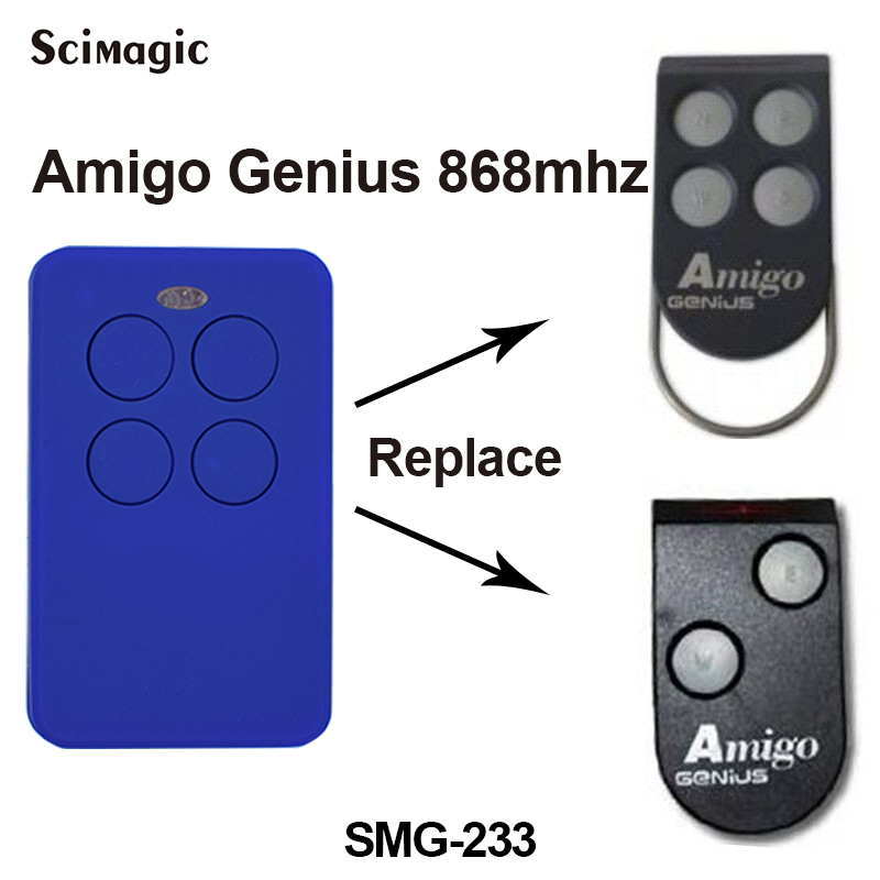 Replace GENIUS AMIGO 868 MHZ Transmitter Fob for Automated Gates 2