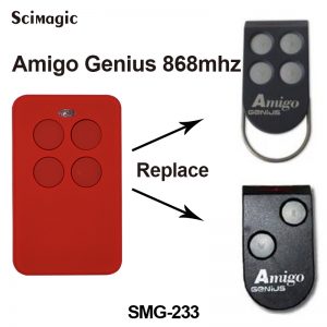 Replace GENIUS AMIGO 868 MHZ Transmitter Fob for Automated Gates 1