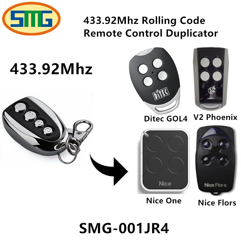 433,92 MHz Rolling Code Clone. DITEC GOL4 Compatible Clone télécommande de remplacement émetteur